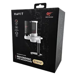 2 - Игровой Микрофон Havit GK50, Проводной, Белый