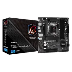 4 - Материнская плата ASRock B760M PG LIGHTNING/D4, LGA1700, Intel B760,...