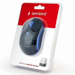 6 - Беcпроводная мышь Gembird MUSW-4B-03-B, Черный/Синий