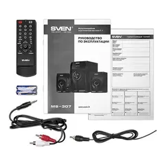 5 - Компьютерные колонки 2.1 SVEN MS-307, Чёрный