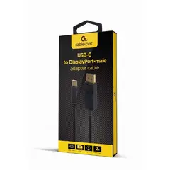 3 - Видеокабель Cablexpert A-CM-DPM-01, USB Type-C (M) - DisplayPort (M),...