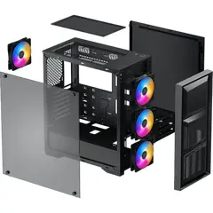 2 - Компьютерный корпус Deepcool MATREXX 50 MESH 4FS, Midi-Tower, ATX...
