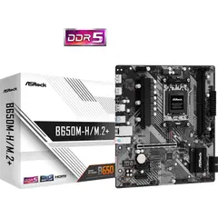 5 - Материнская плата ASRock B650M-H/M.2+, AM5, AMD B650, Micro-ATX