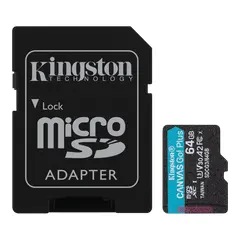 2 - Карта памяти Kingston Canvas Go! Plus, 64Гб (SDCG3/64GB)