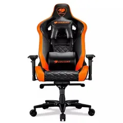 2 - Игровое кресло Cougar Armor Titan, ПВХ Кожа, Черный/Оранжевый