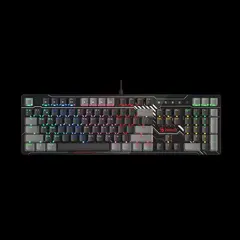 3 - Клавиатура Bloody B808N, Проводное, Чёрный | Серый