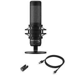 5 - Игровой Микрофон HyperX QuadCast S, Проводной аналоговый, Чёрный
