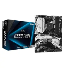 4 - Материнская плата ASRock B550 PRO4, AM4, AMD B550, ATX