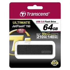 6 - USB Flash накопитель Transcend JetFlash 780, 64Гб, Чёрный