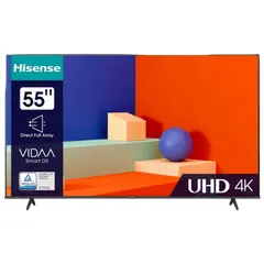 3 - 55" LED SMART Телевизор Hisense 55A6K, 3840x2160 4K UHD, VIDAA U6.0,...