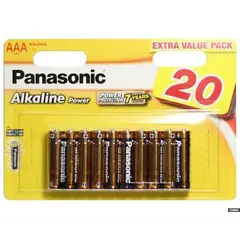 2 - Батарейки Panasonic LR03REB, AAA, 20шт.