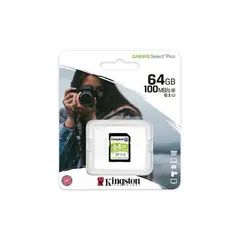 5 - Карта памяти Kingston Canvas Select Plus, 64Гб (SDS2/64GB)
