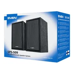 6 - Компьютерные колонки 2.0 SVEN SPS-509, Чёрный