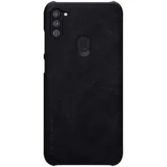 3 - Чехол книжка Nillkin Galaxy A11 - Qin LC, Чёрный