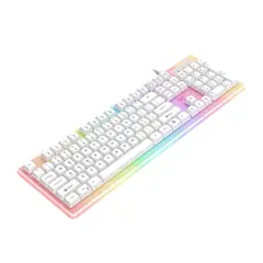 6 - Клавиатура Havit KB876L, Проводное, Белый