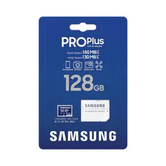 5 - Карта памяти Samsung PRO Plus MicroSD, 128Гб (MB-MD128SA/KR)