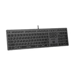 5 - Клавиатура A4Tech FX60, Проводное, Серый