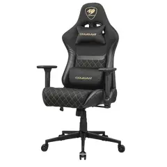 3 - Игровое кресло Cougar Armor One V2 Gold F, ПВХ Кожа, Черный | Золотистый