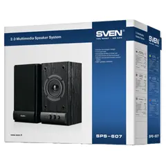 2 - Компьютерные колонки 2.0 SVEN SPS-607, Чёрный