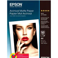 2 - Фото бумага Epson Archival Matte Paper, A4