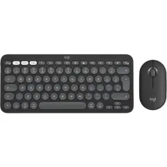 3 - Клавиатура и мышь Logitech Pebble 2 Combo для MAC, Беспроводное, Чёрный