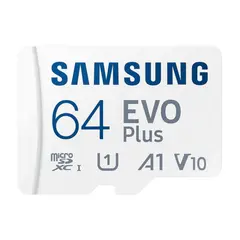 6 - Карта памяти Samsung EVO Plus MicroSD, 64Гб (MB-MC64KA/RU)