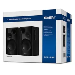 6 - Компьютерные колонки 2.0 SVEN SPS-635, Чёрный