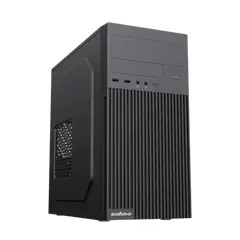 6 - Компьютерный корпус Sohoo 6521BK, Micro-ATX, ATX, Чёрный