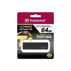 2 - USB Flash накопитель Transcend JetFlash 780, 64Гб, Чёрный