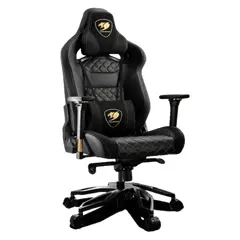 5 - Игровое кресло Cougar Armor Titan Pro, ПВХ Кожа, Черный/Золотой