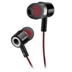5 - Наушники SVEN E-108, Черный/Красный
