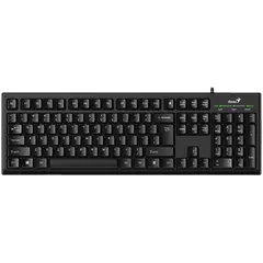 5 - Клавиатура Genius KB-100XP, Проводное, Чёрный