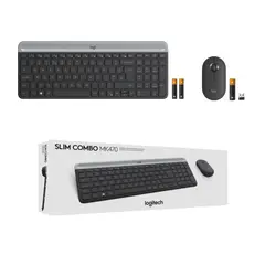 3 - Клавиатура и мышь Logitech MK470, Беспроводное, Графитовый