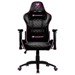 4 - Игровое кресло Cougar Armor One, ПВХ Кожа, Черный/Розовый