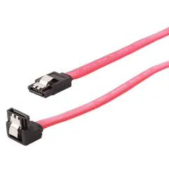 2 - Cable Serial ATA III 30 см data, 90 degree connector, metal clips,...