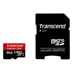 3 - Карта памяти Transcend MicroSDXC Class 10, 64Гб (TS64GUSDU1)