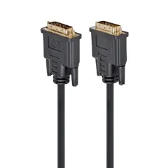 2 - Cable DVI M to DVI M, 3.0m, Cablexpert DVI-D Dual link with ferrite,...