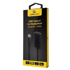 2 - Видеокабель Cablexpert A-CM-DPF-02, USB 3.1 Type-C (M) - DisplayPort...
