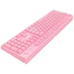 3 - Клавиатура Havit KB871L, Проводное, Розовый