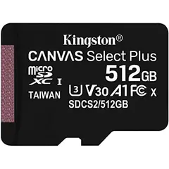 4 - Карта памяти Kingston Canvas Select Plus, 512Гб (SDS2/512GB)