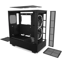 4 - Компьютерный корпус NZXT H5 Elite, Midi-Tower, ATX, Чёрный