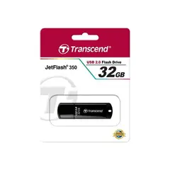 3 - USB Flash накопитель Transcend JetFlash 350, 32Гб, Чёрный