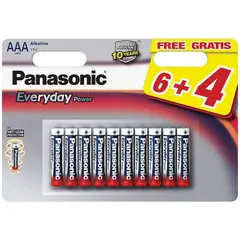 4 - Батарейки Panasonic LR03REE, AAA, 10шт.
