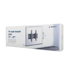 3 - Наклонное настенное крепление Gembird WM-37T-01, Чёрный