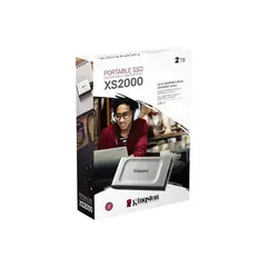 5 - Внешний портативный SSD накопитель Kingston XS2000, 2 ТБ, Серебристый...