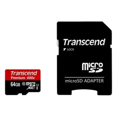 4 - Карта памяти Transcend MicroSDXC Class 10, 64Гб (TS64GUSDU1)