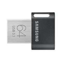 3 - USB Flash накопитель Samsung FIT Plus, 64Гб, Серый