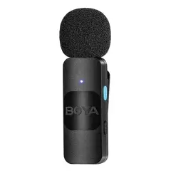 3 - Портативный записывающий микрофон Boya BY-V20, Беспроводной, Черный