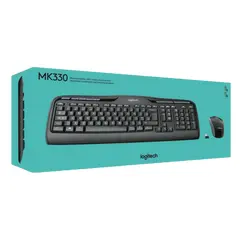 4 - Клавиатура и мышь Logitech MK330, Беспроводное, Чёрный