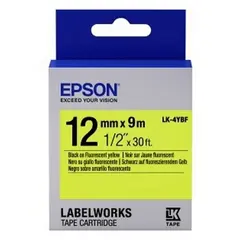 2 - Картридж с лентой Epson LK-4YBF, 12 мм x 9 м